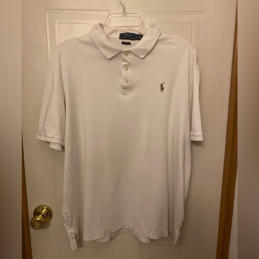 Polo Ralph Lauren White Polo with Embroidered Pony XL